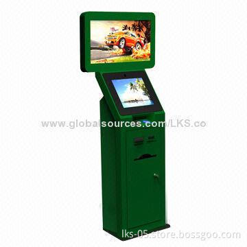 LCD monitor, 32-inch for advertising and 19-inch touch screen for touch operation